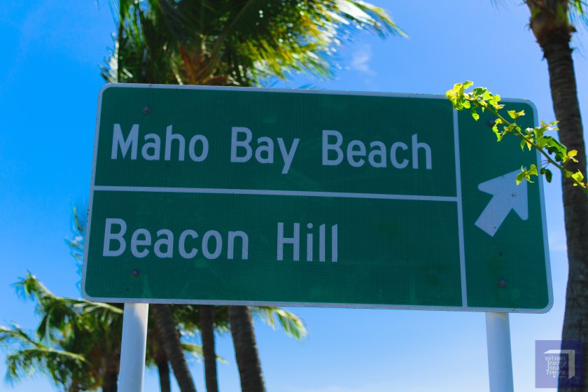 Maho Beach Marker